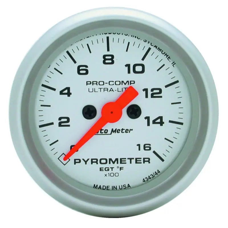 Autometer Ultra-Lite 52mm 0-1600 Deg F Electronic EGT Kit - Truck & Automotive