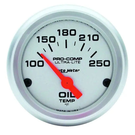 AutoMeter Autometer Ultra-Lite 52mm 100-250 Deg F Electronic Oil Temperature Gauge