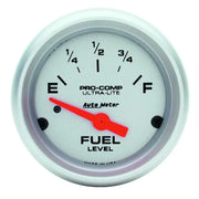 Autometer Ultra-Lite 52mm OHMS Empty/90 Full Short Sweep Electronic Fuel Level Gauge - Truck & Automotive