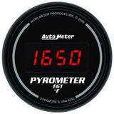 Autometer Z Series 52mm 0-2000 Deg F Digital EGT/Pyrometer Gauge - 6345
