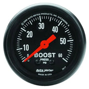 Autometer Z Series 52mm 0-60 PSI Mechanical Boost Gauge - 2617