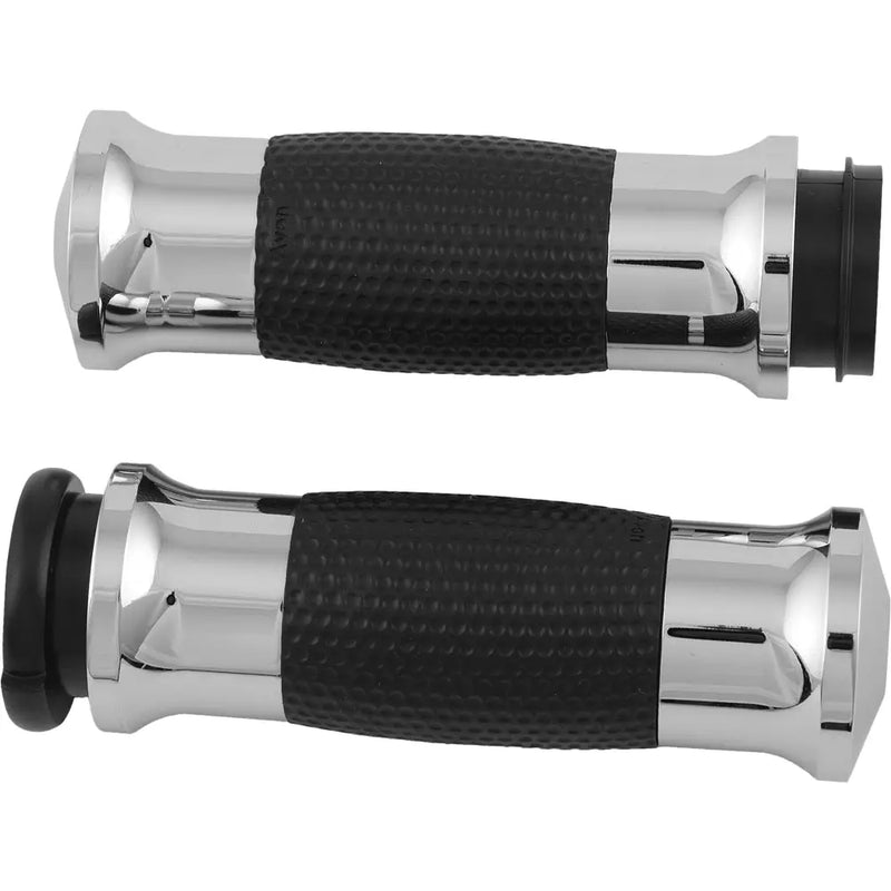 Air Gel Grips W/F B W Throttle Chrome