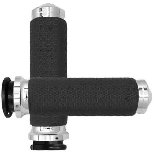 Memory Foam Grips 1.5" Large Chrome Indian Touring