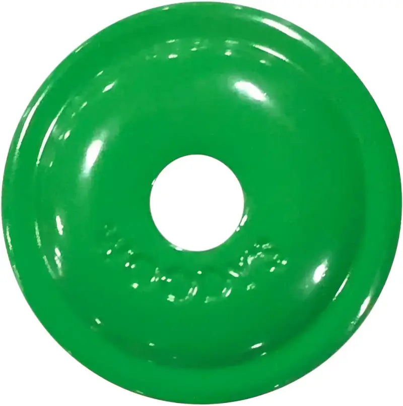 Green round digger support plate with central hole for AWA-3780 Digger Support Pack