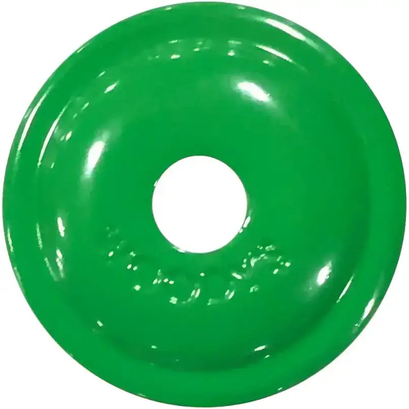 Green round digger support plate with central hole for AWA-3780 Digger Support Pack
