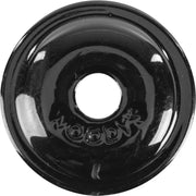 Black glossy round digger support plate with central opening for electric stove burners