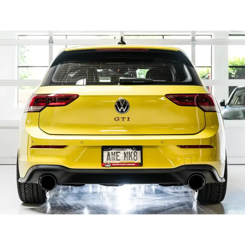 AWE 2022 VW GTI MK8 Track Edition Exhaust - Diamond Black Tips - Truck & Automotive