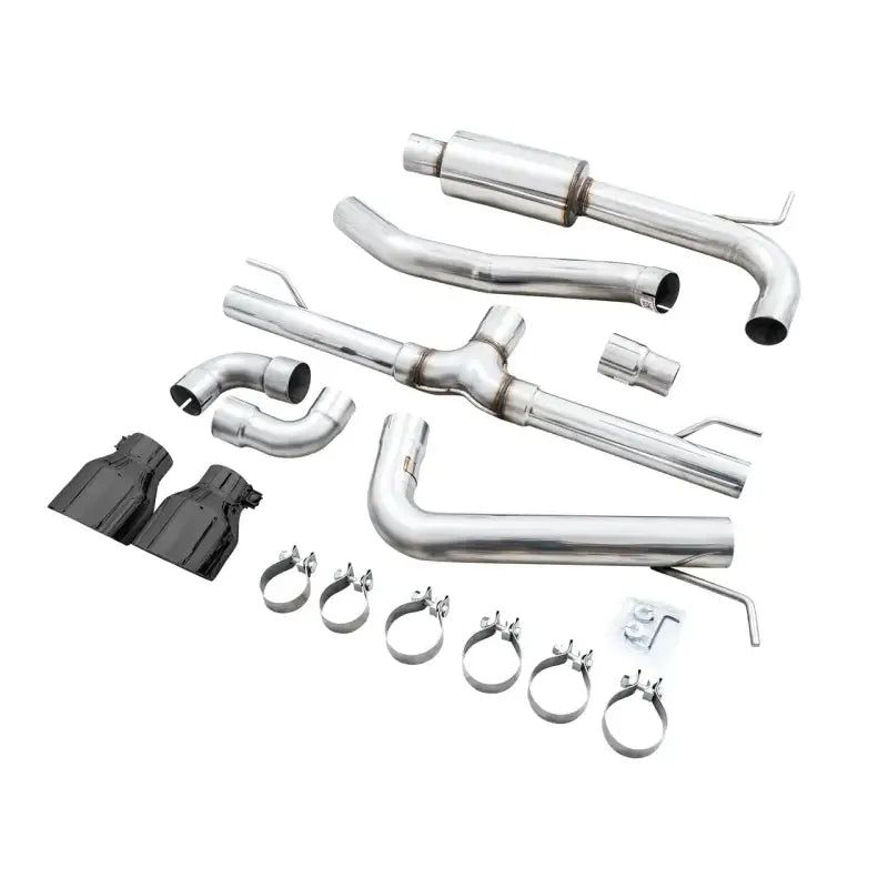 AWE 2022 VW GTI MK8 Track Edition Exhaust - Diamond Black Tips - Truck & Automotive