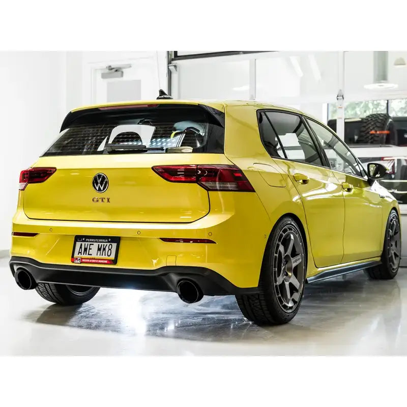 AWE 2022 VW GTI MK8 Track Edition Exhaust - Diamond Black Tips - Truck & Automotive