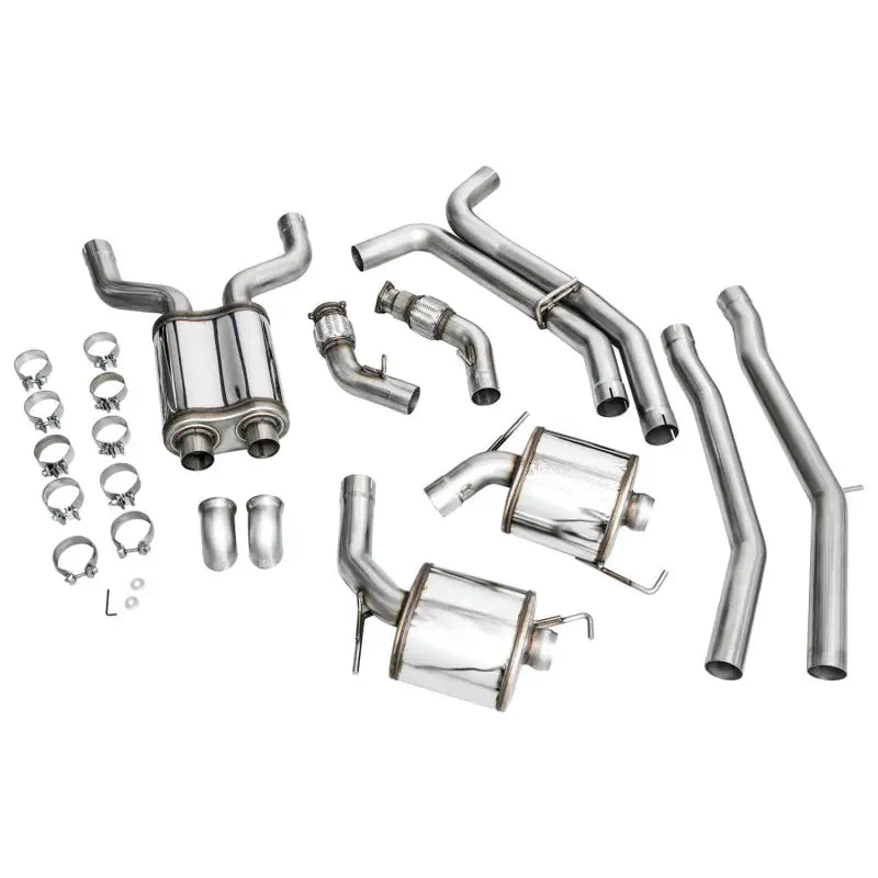 AWE Tuning 3015-31003 AWE Audi 2019-2023 C8 A6/A7 3.0T Touring Edition Cat-back Exhaust- Turn Downs