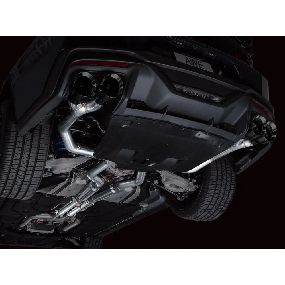AWE No Check Engine Light Guaranteed Exhaust System Kit 3020-43375 - Track Edition S650