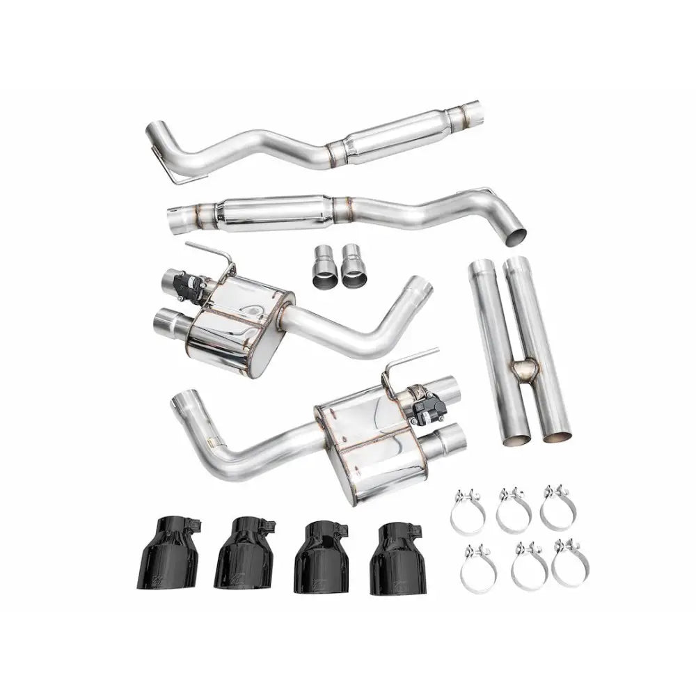 AWE Limited Lifetime Warranty Exhaust System Kit 3025-43375 - Switchpath S650 MU