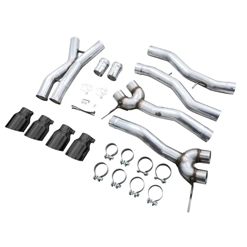AWE Tuning 3020-42482 AWE Track Edition Catback Exhaust for BMW G8X M3/M4 - Diamond Black Tips