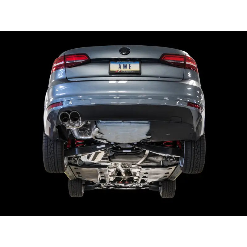 AWE Tuning 3020-22032 AWE Tuning 09-14 Volkswagen Jetta Mk6 1.4T Track Edition Exhaust - Chrome Silver Tips