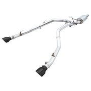AWE Tuning 3015-33004 AWE Tuning 09-18 RAM 1500 5.7L (w/Cutouts) 0FG Dual Rear Exit Cat-Back Exhaust - Diamond Black Tips