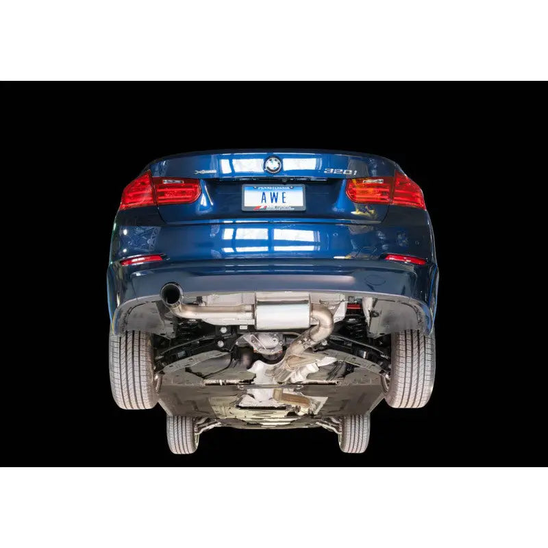 AWE Tuning 3015-23038 AWE Tuning 13-18 BMW 320i (F30) Touring Edition Exhaust w/ Perfomance Mid Pipe - Diamond Black Tips