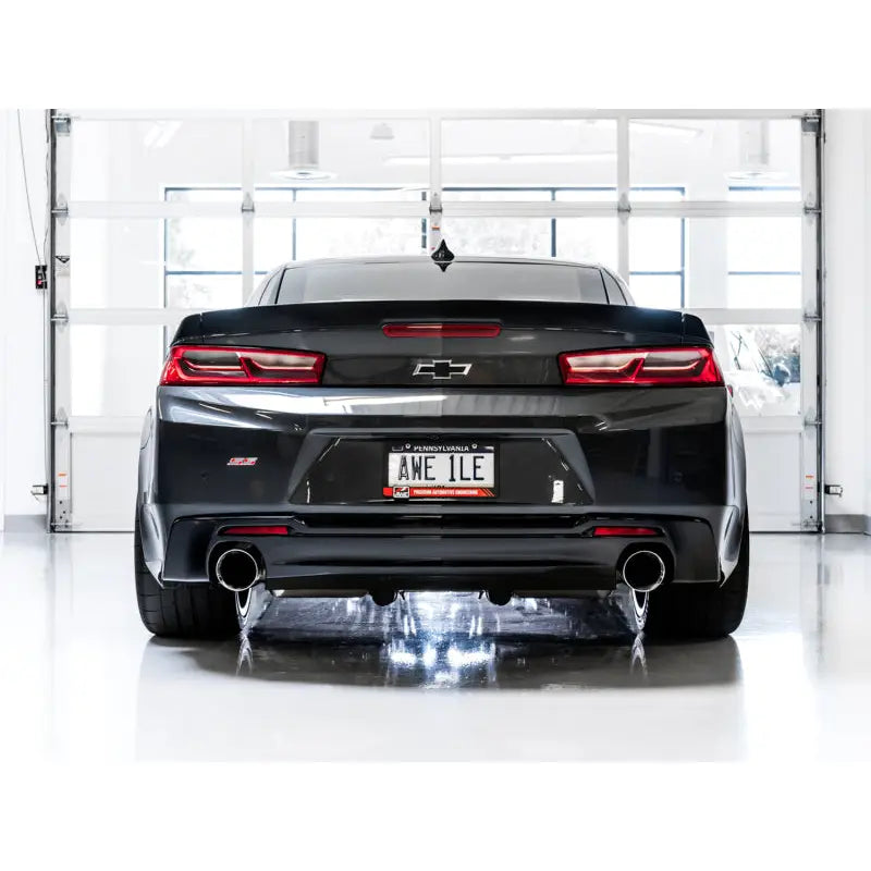 AWE Tuning 3015-32103 AWE Tuning 16-18 Chevrolet Camaro SS Axle-back Exhaust - Touring Edition (Chrome Silver Tips)