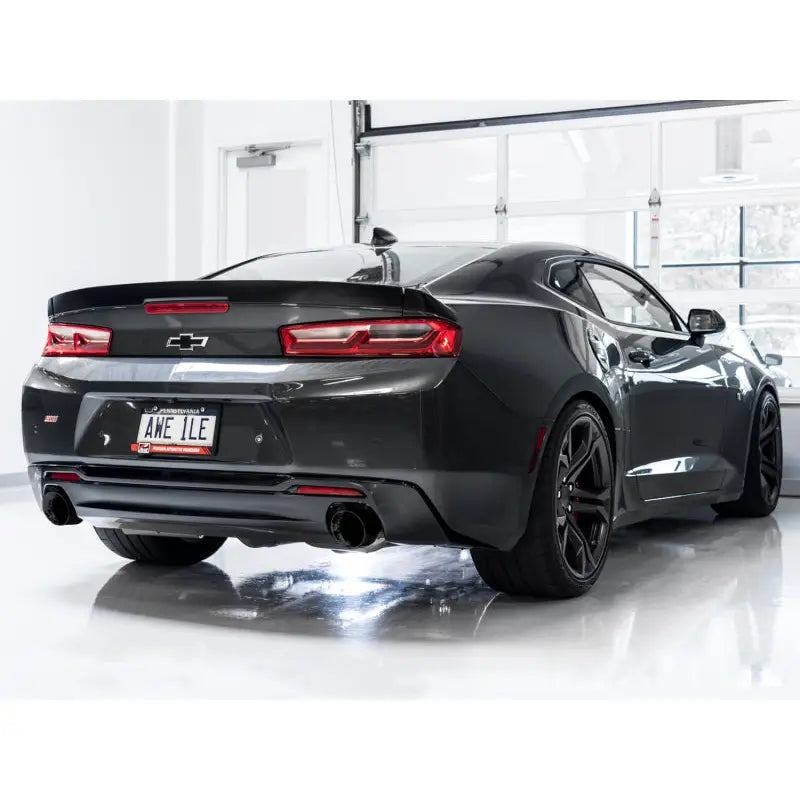 AWE Tuning 3015-33103 AWE Tuning 16-19 Chevrolet Camaro SS Axle-back Exhaust - Touring Edition (Diamond Black Tips)