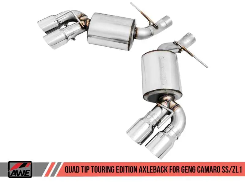 AWE Tuning 16-19 Chevy Camaro SS Quad Outlet Track to Touring Conversion Kit 