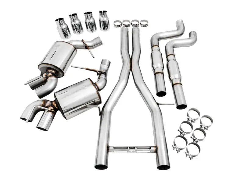 AWE Tuning 16-19 Chevy Camaro SS Res Cat-Back Exhaust -Touring Edition (Quad Chrome Silver Tips) - Truck & Automotive