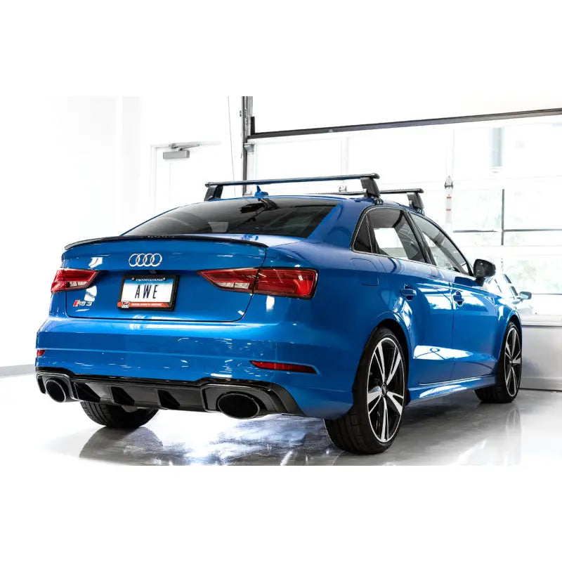 AWE Tuning 3020-33064 AWE Tuning 17-19 Audi RS3 8V Track Edition Exhaust - Diamond Black Tips RS-Style Tips