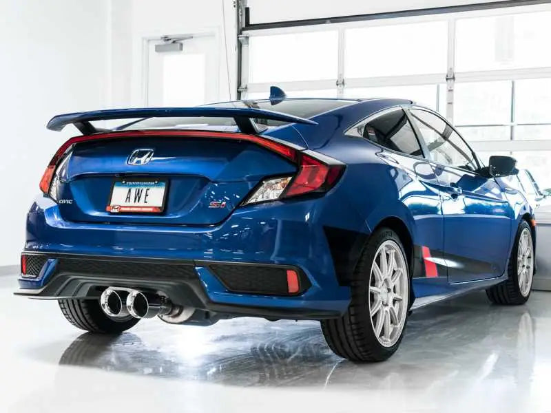AWE Tuning 17+ Honda Civic SI 1.5L / Type R 2.0L Turbo Dual Tip Conversion Kit 