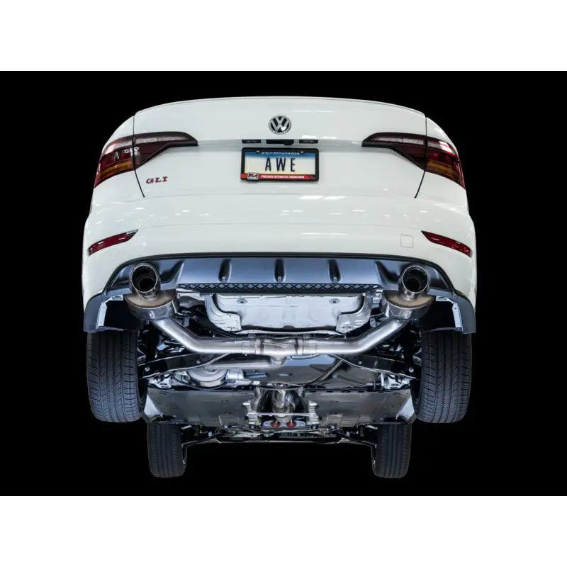 AWE Tuning 3015-23062 AWE Tuning 18-19 Volkswagen Jetta GLI Mk7 Touring Exhaust - Diamond Black Tips (Fits High-Flow DP)