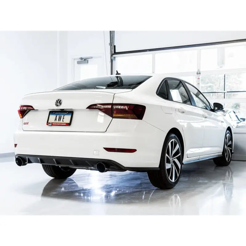 AWE Tuning 3020-23036 AWE Tuning 18-19 Volkswagen Jetta GLI Mk7 Track Edition Exhaust - Diamond Black Tips (Fits OEM DP)