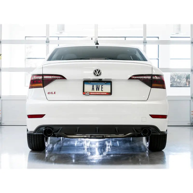 AWE Tuning 3020-23036 AWE Tuning 18-19 Volkswagen Jetta GLI Mk7 Track Edition Exhaust - Diamond Black Tips (Fits OEM DP)