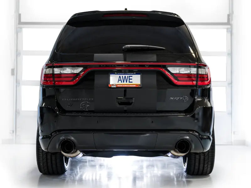 AWE Tuning 18-23 Dodge Durango SRT & Hellcat Touring Edition Exhaust - Diamond Black Tips - Truck Automotive