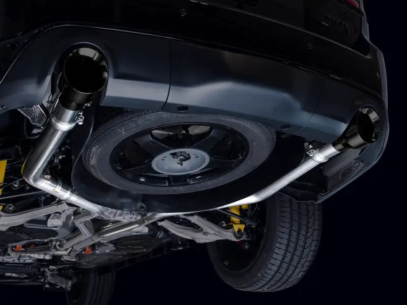 AWE Tuning 18-23 Dodge Durango SRT & Hellcat Track Edition Exhaust - Diamond Black Tips - Truck Automotive