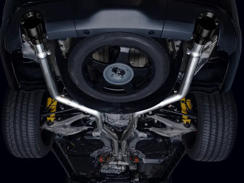 AWE Tuning 18-23 Dodge Durango SRT & Hellcat Track Edition Exhaust - Diamond Black Tips - Truck Automotive