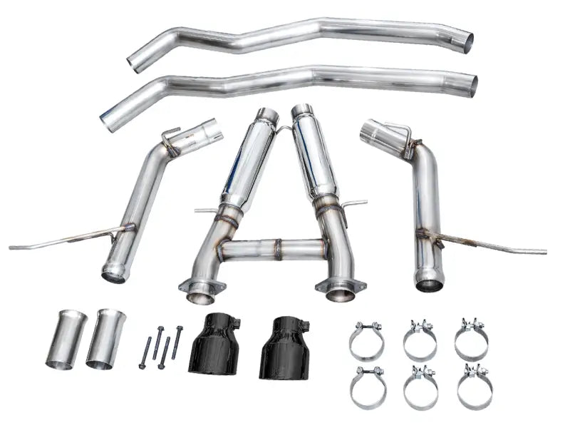 AWE Tuning 18-23 Dodge Durango SRT & Hellcat Track Edition Exhaust - Diamond Black Tips - Truck Automotive
