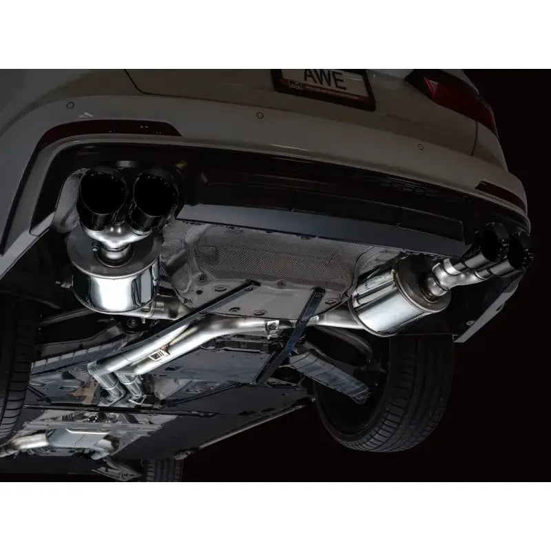 Polished stainless steel exhaust for AWE Tuning 19-23 Audi C8 S6 S7 touring edition