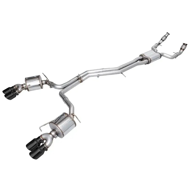 Stainless steel Touring Edition Exhaust with black tips for Audi C8 S6/S7 by AWE Tuning