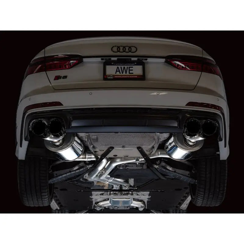 AWE Tuning 3015-43107 AWE Tuning 19-23 Audi C8 S6/S7 2.9T V6 AWD Touring Edition Exhaust - Diamond Black Tips