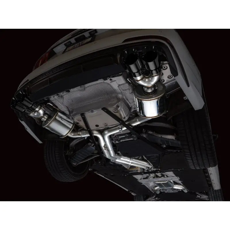 AWE Tuning 3015-43107 AWE Tuning 19-23 Audi C8 S6/S7 2.9T V6 AWD Touring Edition Exhaust - Diamond Black Tips