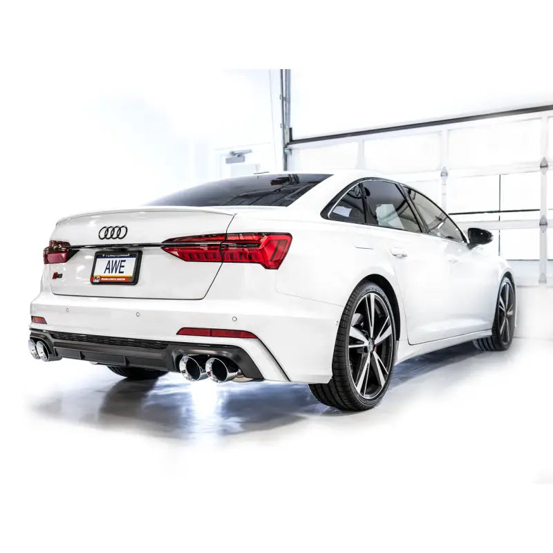 AWE Tuning Truck & Automotive: AWE Tuning 19-23 Audi C8 S6/S7 2.9T V6 AWD Track Edition Exhaust - Chrome Silver Tips