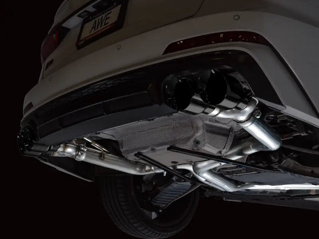 AWE Tuning 19-23 Audi C8 S6/S7 2.9T V6 AWD track edition exhaust with black tips
