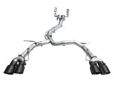 Stainless steel track edition exhaust with black tips for Audi C8 S6/S7 19-23