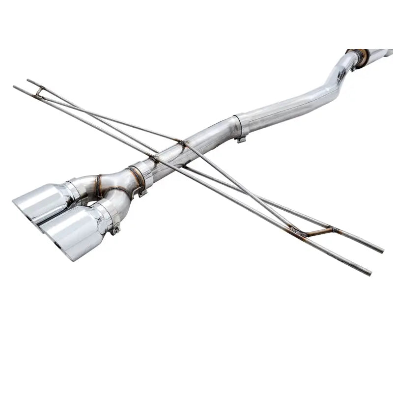 AWE Tuning 3020-32052 AWE Tuning 2016+ Honda Civic Si Track Edition Exhaust w/Front Pipe & Dual Chrome Silver Tips