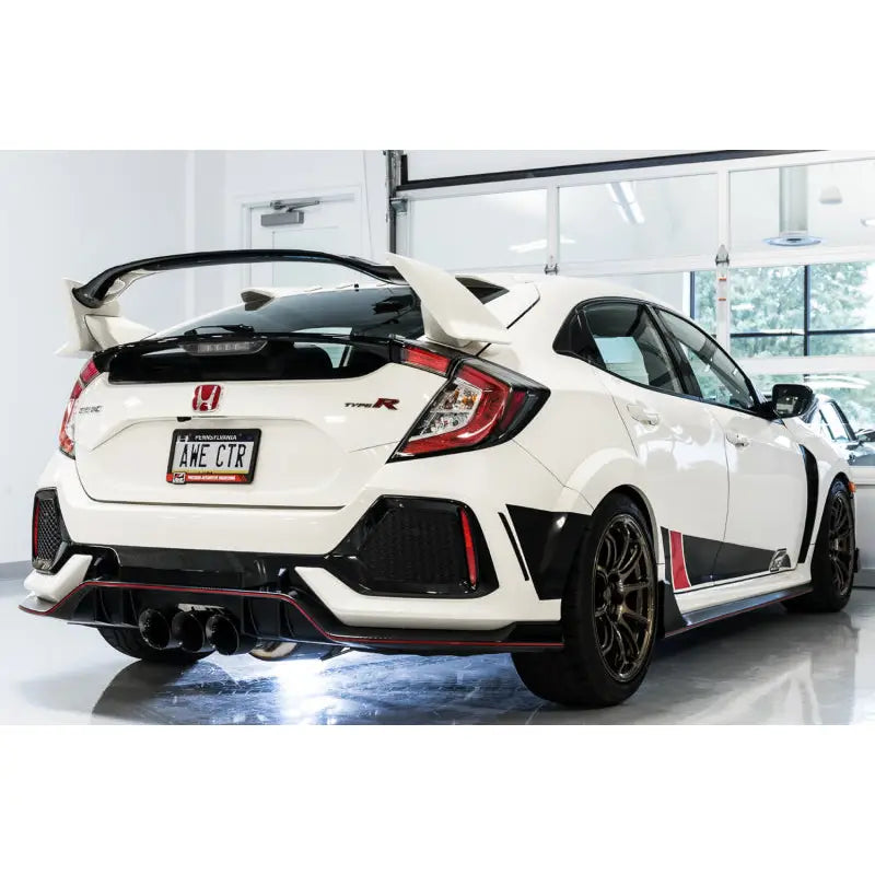 AWE Tuning 3020-53002 AWE Tuning 2017+ Honda Civic Type R Track Edition Exhaust w/Front Pipe & Triple Diamond Black Tips