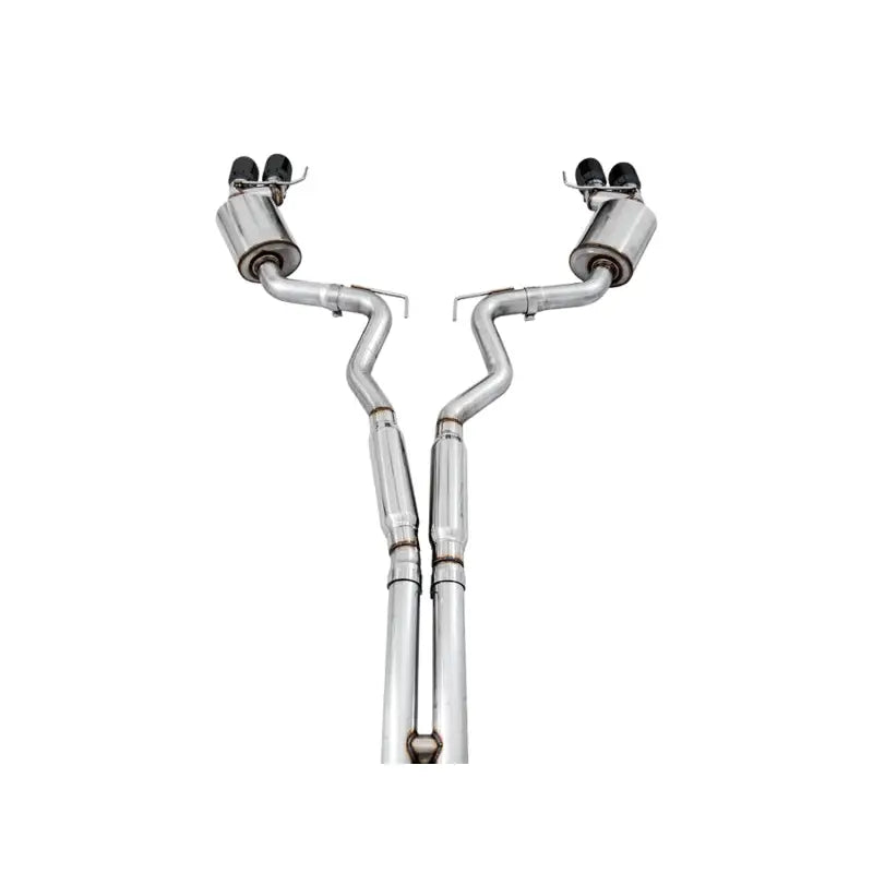 AWE Tuning 3015-43106 AWE Tuning 2018+ Ford Mustang GT (S550) Cat-back Exhaust - Touring Edition (Quad Diamond Black Tips)