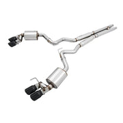 AWE Tuning 3015-43106 AWE Tuning 2018+ Ford Mustang GT (S550) Cat-back Exhaust - Touring Edition (Quad Diamond Black Tips)