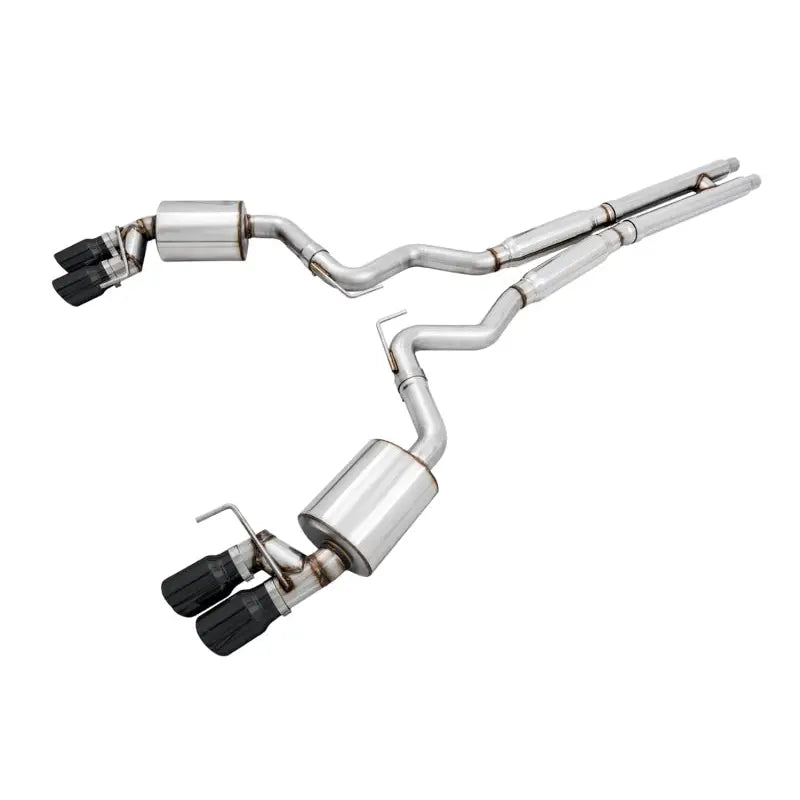 AWE Tuning 3015-43106 AWE Tuning 2018+ Ford Mustang GT (S550) Cat-back Exhaust - Touring Edition (Quad Diamond Black Tips)