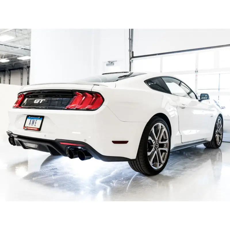 AWE Tuning 3015-43106 AWE Tuning 2018+ Ford Mustang GT (S550) Cat-back Exhaust - Touring Edition (Quad Diamond Black Tips)