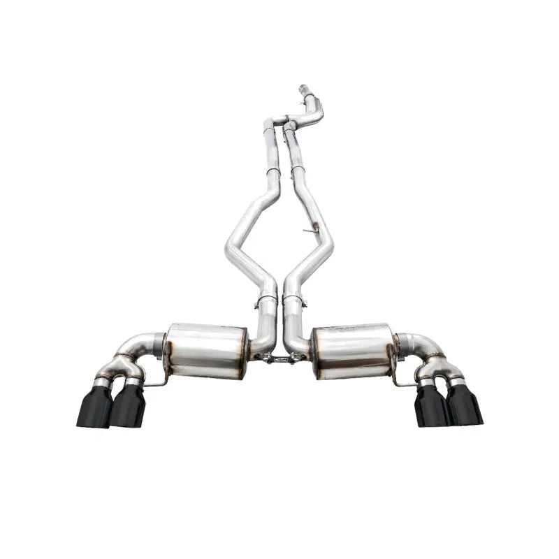AWE Tuning 3015-43156 AWE Tuning 2019+ BMW M340i (G20) Non-Resonated Touring Edition Exhaust - Quad Diamond Black Tips