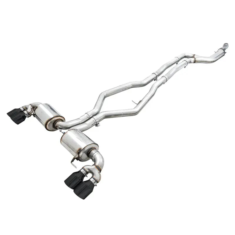 AWE Tuning 3015-43156 AWE Tuning 2019+ BMW M340i (G20) Non-Resonated Touring Edition Exhaust - Quad Diamond Black Tips