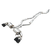 AWE Tuning 3015-43158 AWE Tuning 2019+ BMW M340i (G20) Resonated Touring Edition Exhaust - Quad Diamond Black Tips