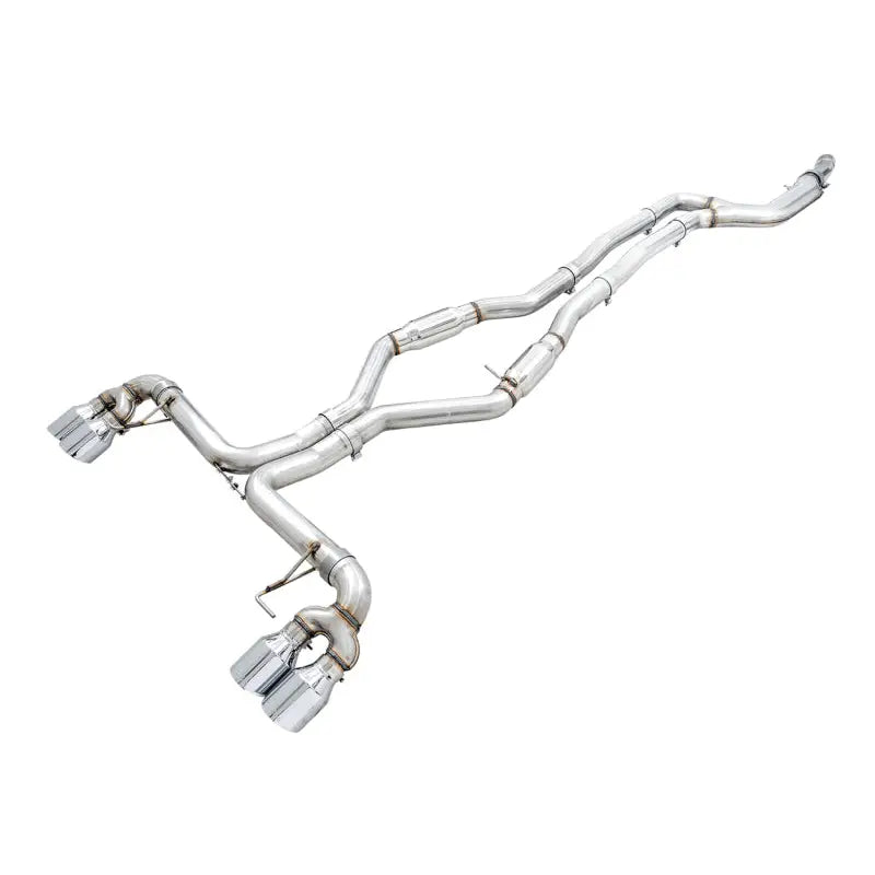 AWE Tuning 3020-42078 AWE Tuning 2019+ BMW M340i (G20) Track Edition Exhaust - Quad Chrome Silver Tips